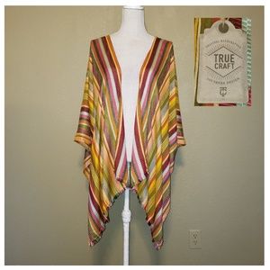 *NEW* True Craft | Multicolor Light Weight Poncho